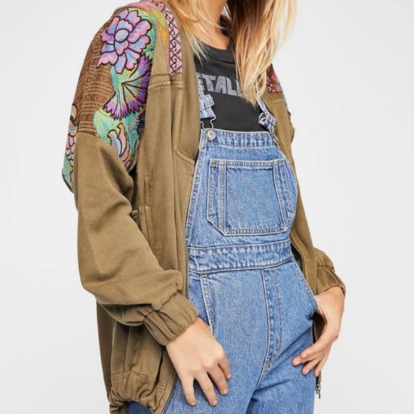 FREE PEOPLE ANTIGUA CARDI EMBROIDERED JACKET ZIP M - Picture 3 of 9